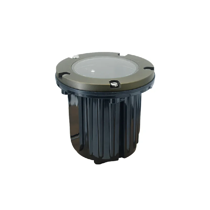 Track lighting for creating a moody atmosphereLite the Nite In-Ground Brass Well Light No LED