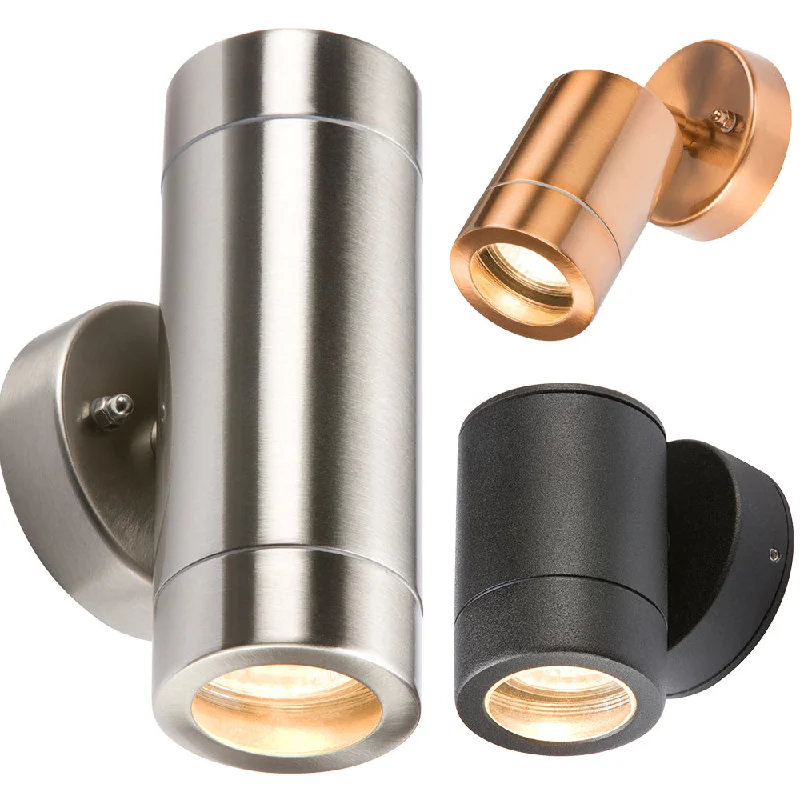 Track lighting with motion - sensor capabilitiesgothic style wall lamps with dark finishes for a mysterious libraryKnightsbridge 230V IP65 Stainless Steel GU10 Outdoor Wall Light