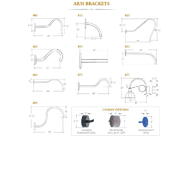 Track lighting for small apartmentsSPJ Lighting ARM Brackets