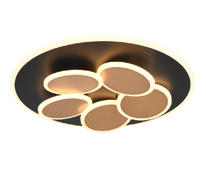 Track lighting with a decorative track designMandala Ceiling Light- Black/ Grey/ White Finishes 5 Years LED Warranty