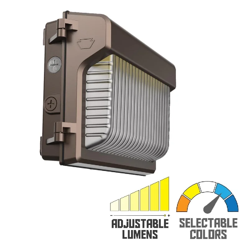 Industrial Lighting for Metal Fabrication ShopsKeystone Slim Non Cutoff LED Wall Pack Power Select & Color Select