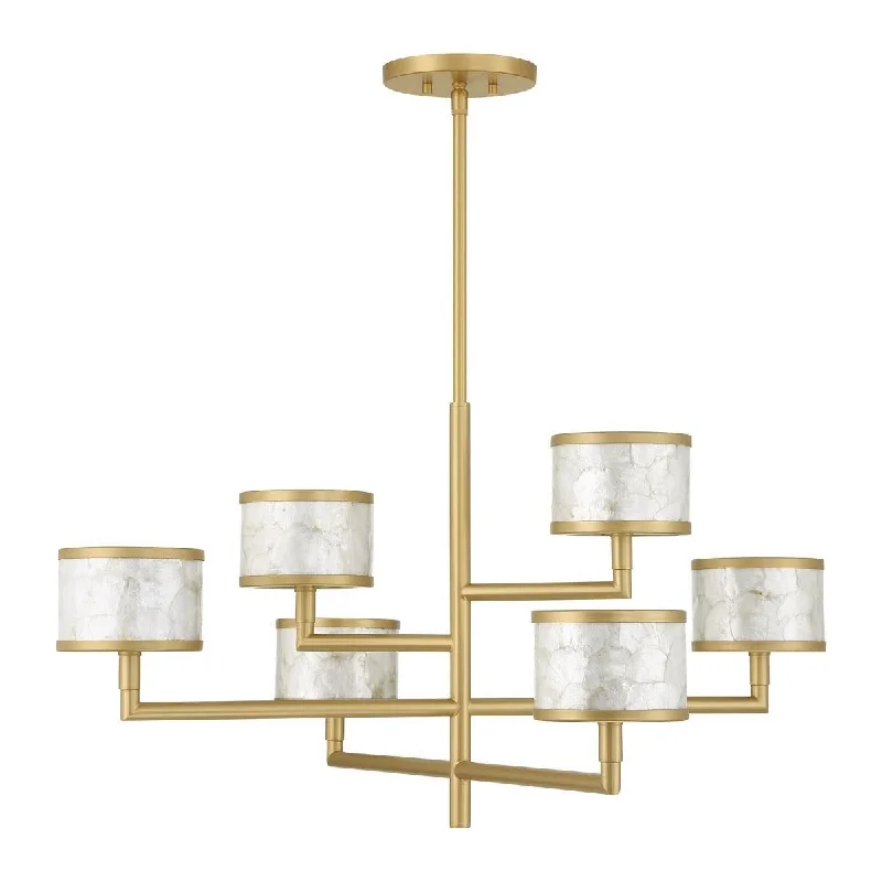 Industrial - style track lighting for loftsMariquita 6-Light Chandelier