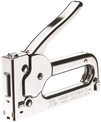 Track lighting with a decorative track designArrow Jt21Cm Tacker Gun' Chrome