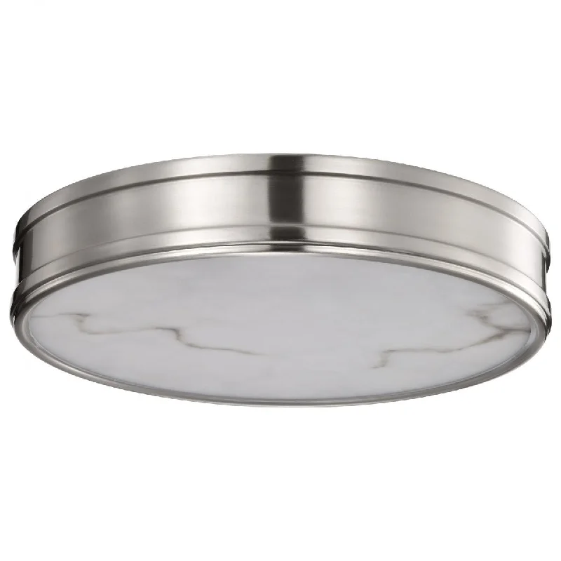 Industrial Lighting with High CRI (Color Rendering Index) for True Color PerceptionKendall 14" LED Flush Mount Light, Brushed Nickel Finish