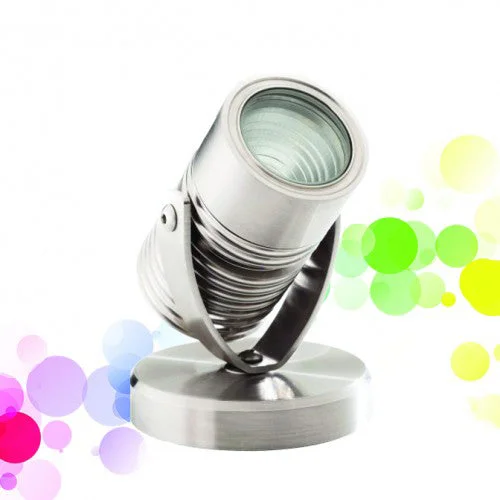 Track lighting with a chunky, bold designLuxR Lighting Modux Four RGBW Weighted Base Spot Light