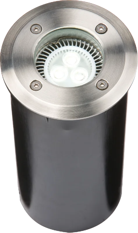 Wireless track lighting for easy installationKnightsbridge IP67 230V GU10 Stainless Steel Ground Light Long Body