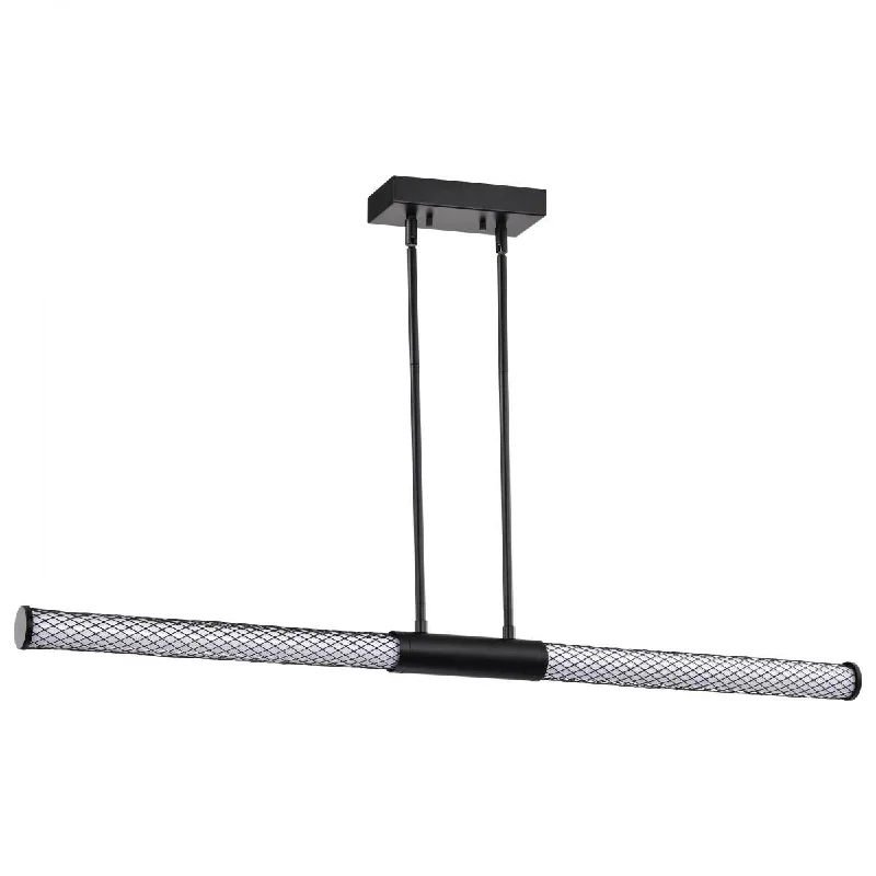 Industrial Lighting for Furniture FactoriesKingsport 44" LED Pendant Light, Matte Black Finish