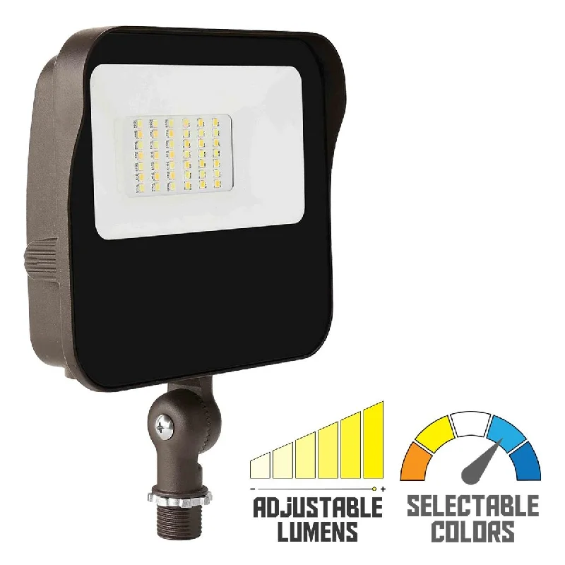 Industrial Lighting for Textile MillsGLT LED Flood Light, Dual Selectable Wattage and Color Temperature