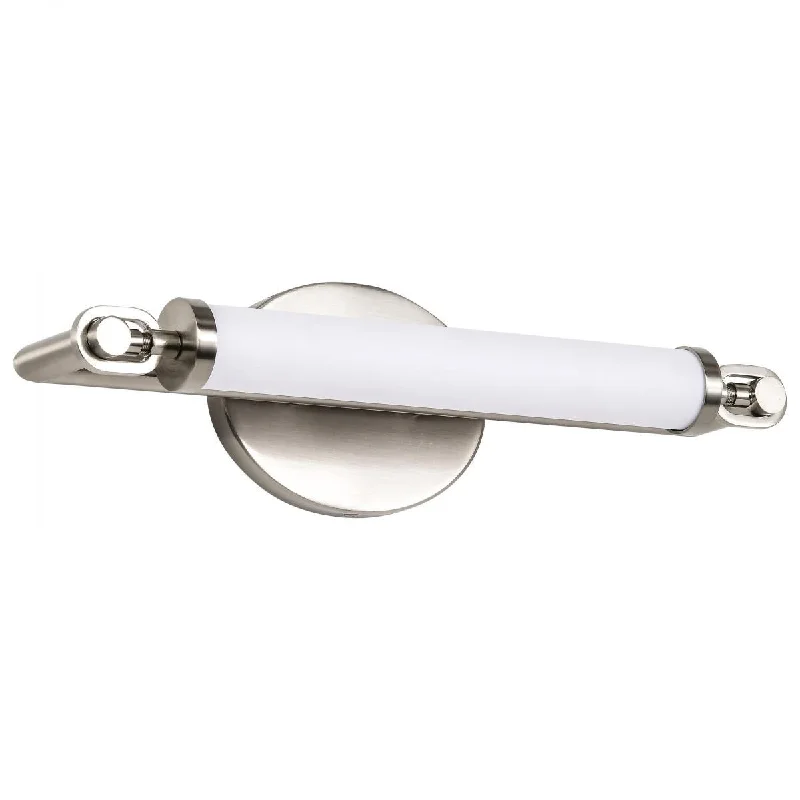 Waterproof Industrial Lighting for Wet AreasEdgeworth 16" LED Bathroom Vanity Light, Brushed Nickel Finish