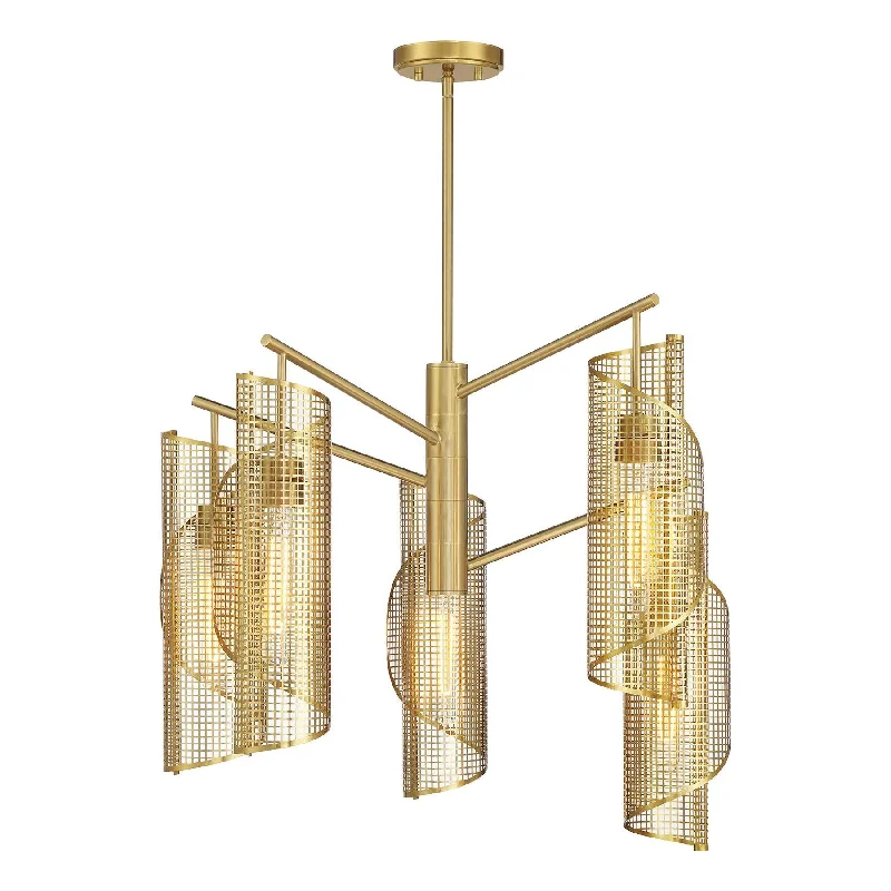 Wireless track lighting for easy installationHillbourne 5-Light Chandelier
