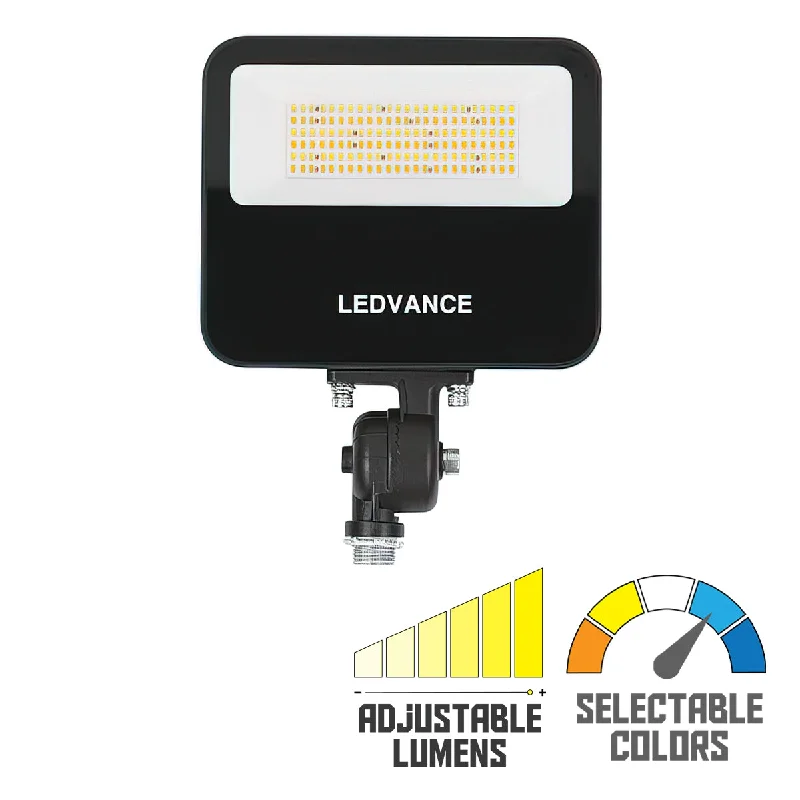 Dimmable Industrial Lighting for Ambiance ControlLED Flood Light, 4500 Lm, 30W, 30K|40K|50K, Knuckle & Trunnion Mount, 120-347V