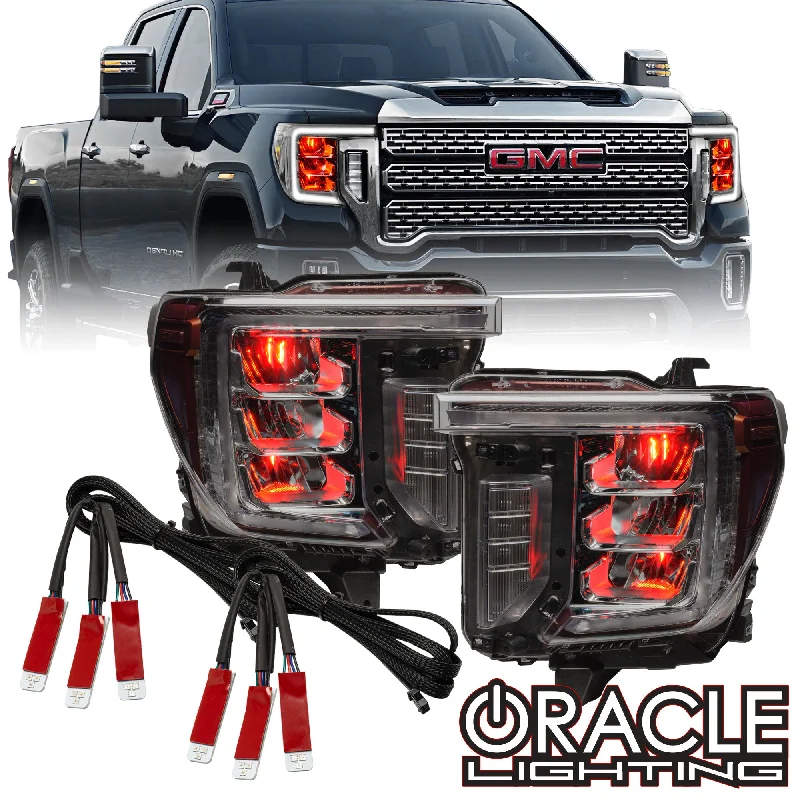 Track lighting for enhancing the architectureORACLE Lighting 2020-2023 GMC Sierra 2500/3500 ColorSHIFT RGB Demon Eye Headlight Upgrade