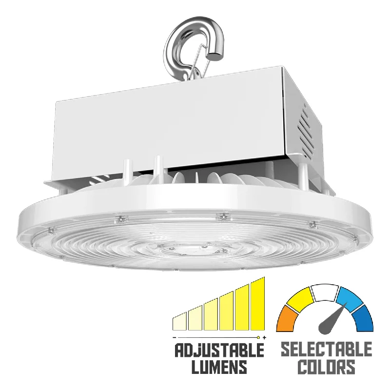 Industrial Task Lighting for Precision WorkstationsHigh Bay UFO LED Light, 79000 Lumens, 300/400/500W, 30K/40K/50K, 480V, White