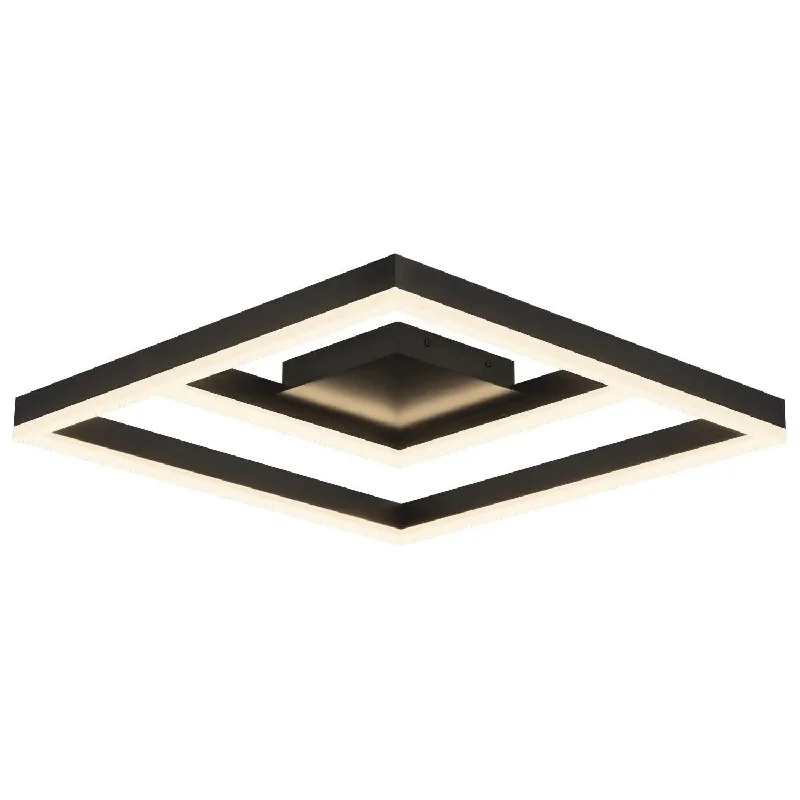 Track lighting with colored glass accentsSymmetry LED Semi-Flush Mount