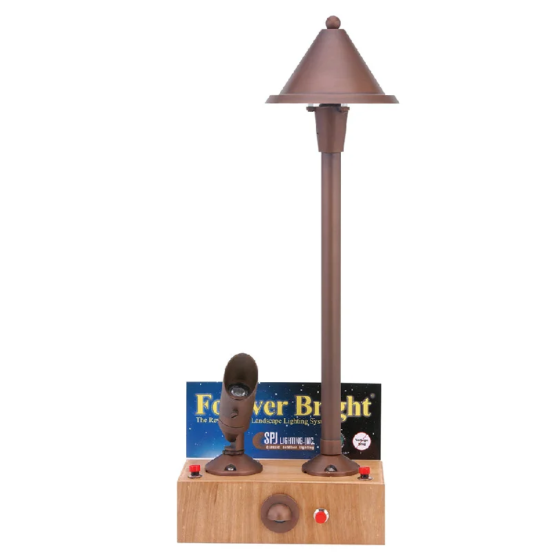 White track lighting for a clean lookSPJ Lighting FB-RB2 Forever Bright Table Top Display 3 Light