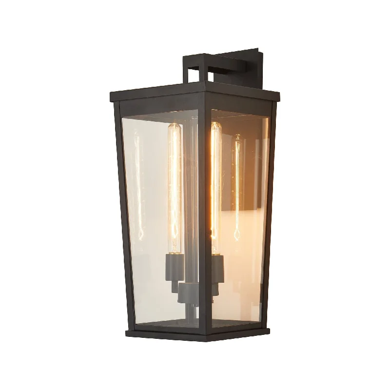 Track lighting for task lighting in workshopsasian - inspired wall lamps with bamboo or paper shades for a zen - like Elmgrove 2-Light 10" Outdoor Wall Light