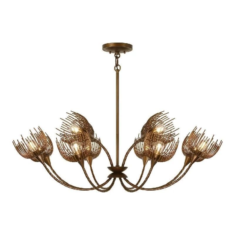 Track lighting with a sleek profileProtea 12-Light Chandelier