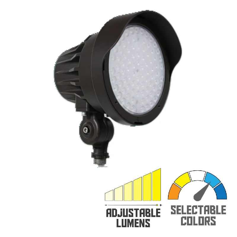 Corrosion - Resistant Industrial Lighting for Coastal FactoriesLED Bullet Spotlight, 4200Lm, 15|25|40Â° Flood Optics, 30K|40K|50K, 120-347V