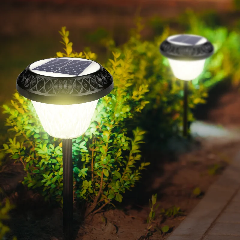 Track lighting with a brushed nickel finishPhilips Bollard Spike Solar light (Round shaped)