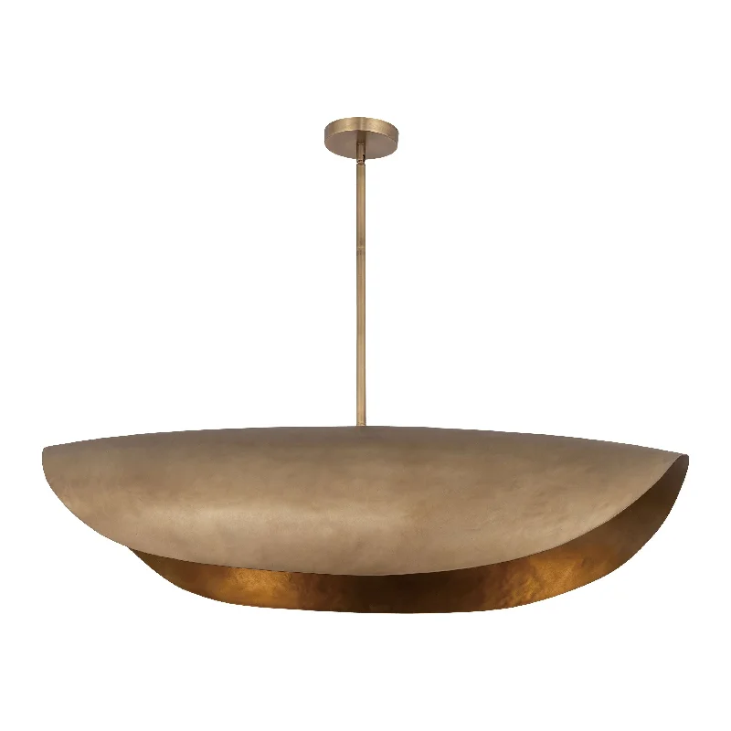 Wireless track lighting for easy installationDenarii 42x12" Iron Linear Pendant