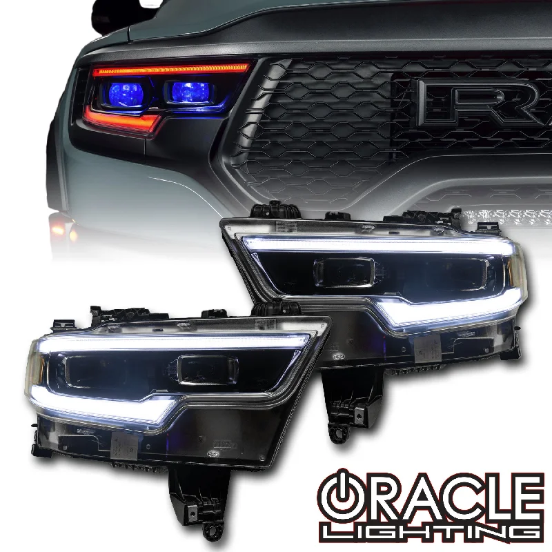 Track lighting for creating a focal pointORACLE Lighting 2019-2024 Ram 1500 RGBW+A Headlight DRL Upgrade Kit - LED Projector Headlights Track lighting for creating a focal pointORACLE Lighting 2019-2024 Ram 1500 RGBW+A Headlight DRL Upgrade Kit - LED Projector Headlights