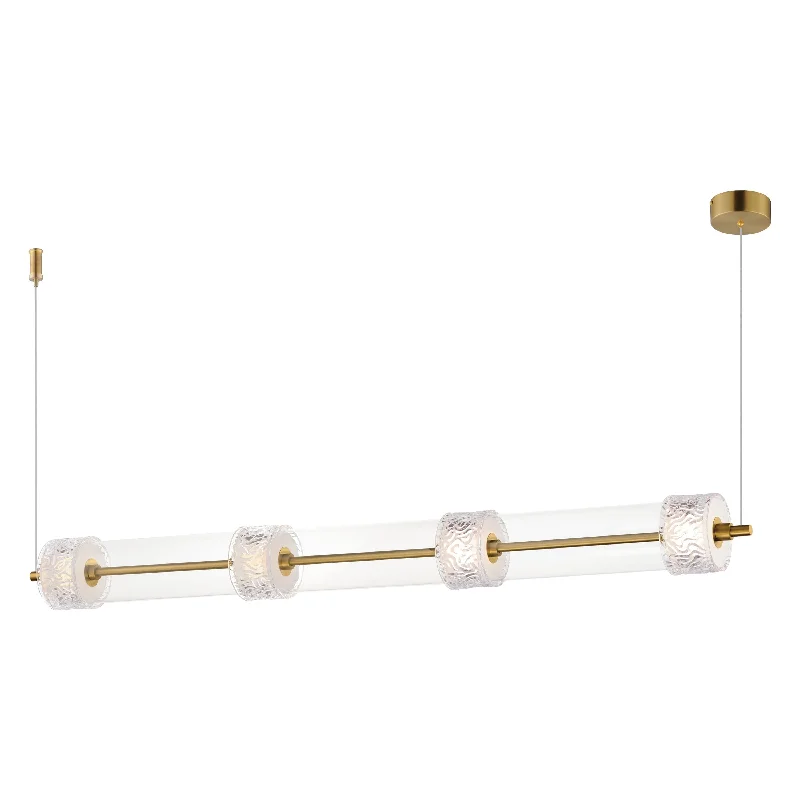 High - lumen track lighting for bright spacesElysian 4-Light LED Linear Pendant