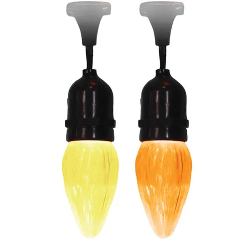 Track lighting with multiple heads for flexibilitySPJ Lighting FT-WW Flame Tip Warm White Lamps