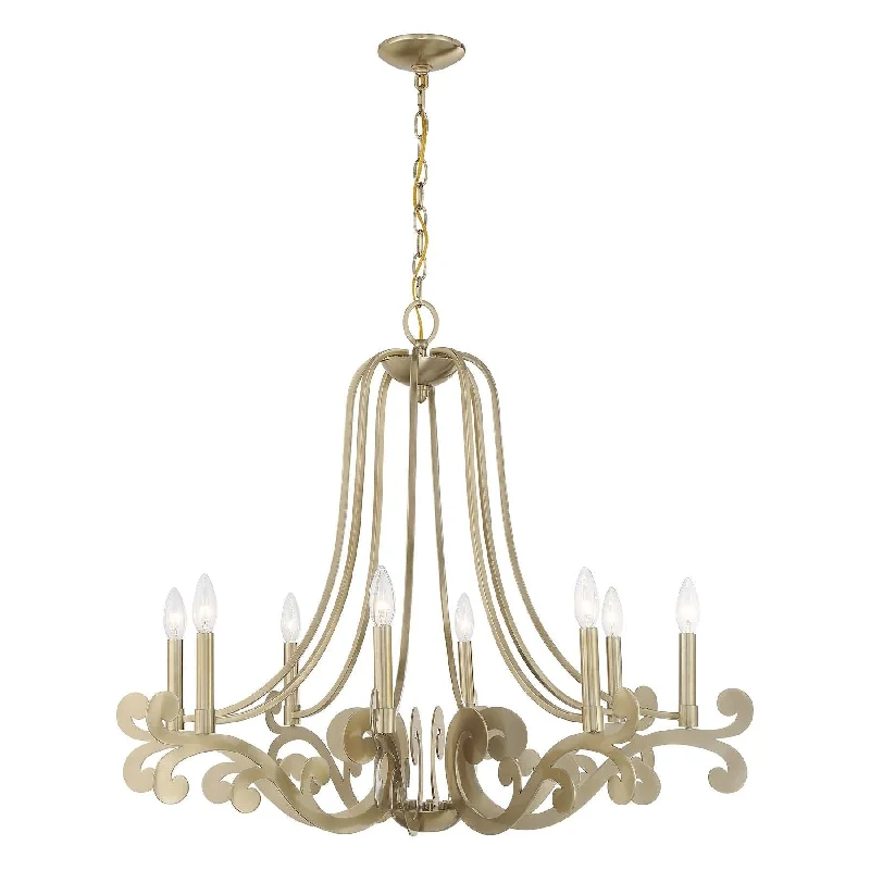 White track lighting for a clean lookLombard 8-Light Chandelier