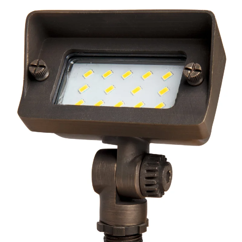 Track lighting with integrated LED driversLite the Nite Brass Small Rectangle Up Light 6W 12/24V AC/DC Integrated Dimmable LED