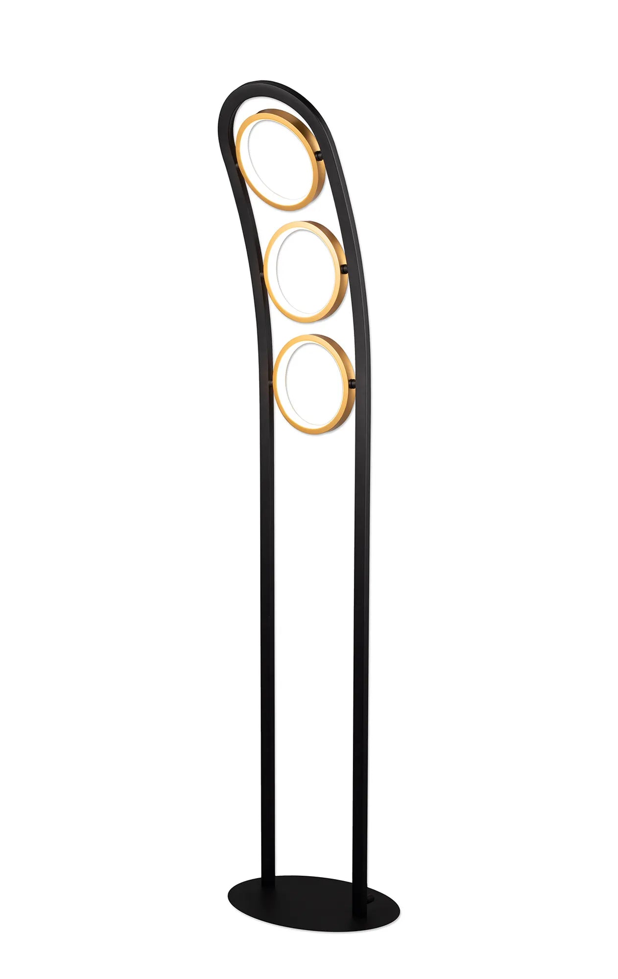 Low - voltage track lighting for safetyShilo Floor Lamp - Black & Gold