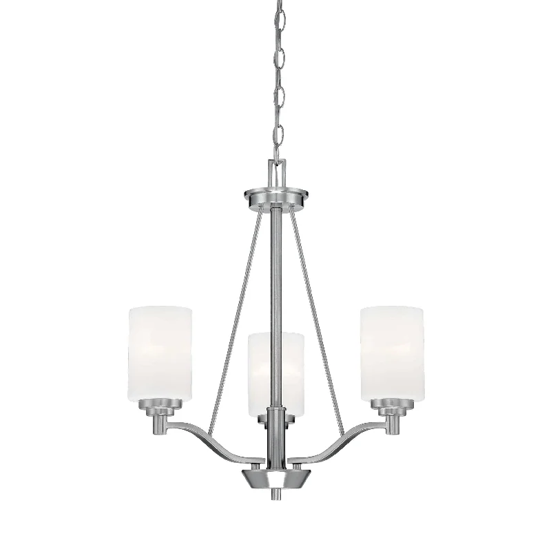 Oversized Chandeliers as a Statement Piece in Living RoomsOversized Chandeliers as a Statement Piece in Living Rooms3 Lamps Durham Chandelier - Satin Nickel - Etched White Glass - 20.5in Diameter - E26 Medium Base