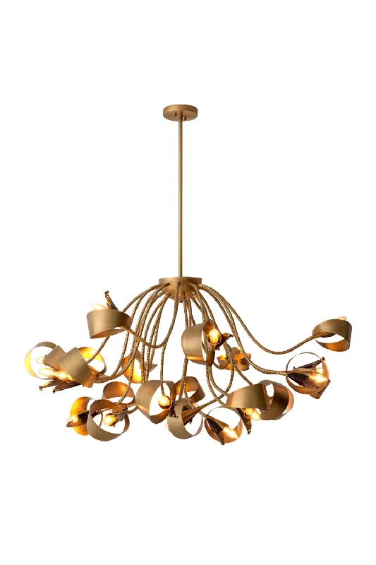 Chandeliers with Metal Frames in Copper FinishChandeliers with Metal Frames in Copper FinishAntique Brass Chandelier | Eichholtz Corrientes