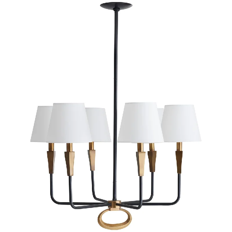 Chandeliers with Metal Frames in Gold FinishChandeliers with Metal Frames in Gold FinishArteriors Jeremiah Chandelier