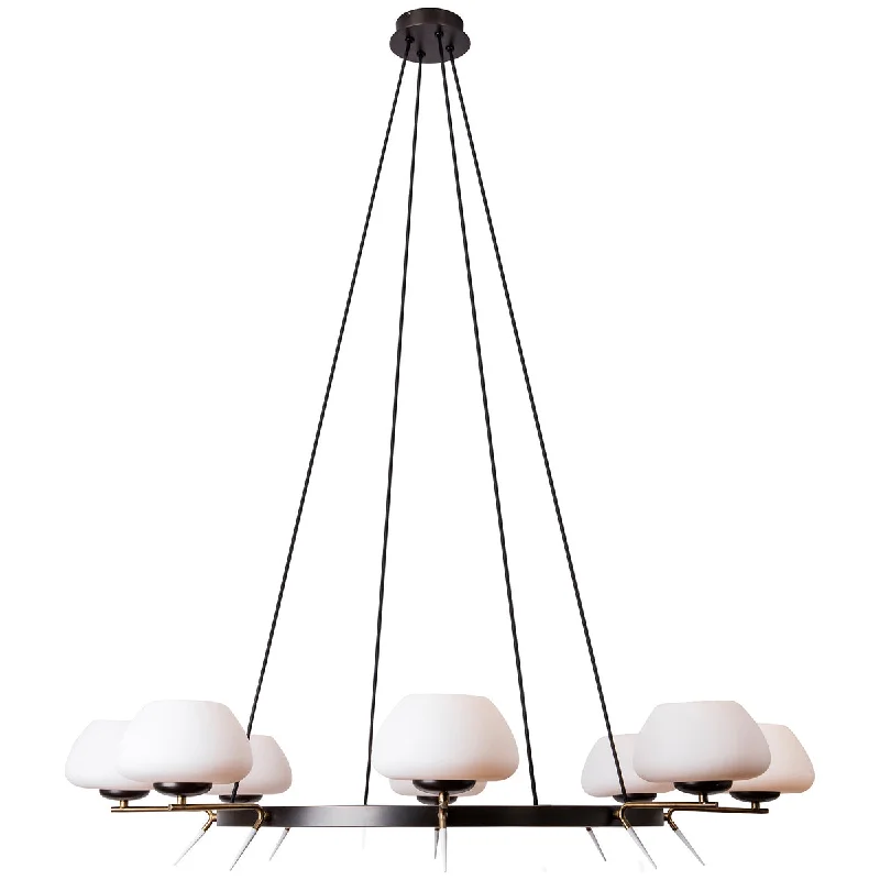 Chandeliers with Metal Frames in Copper FinishChandeliers with Metal Frames in Copper FinishBaker Furniture Gualala Circular Chandelier MCL108