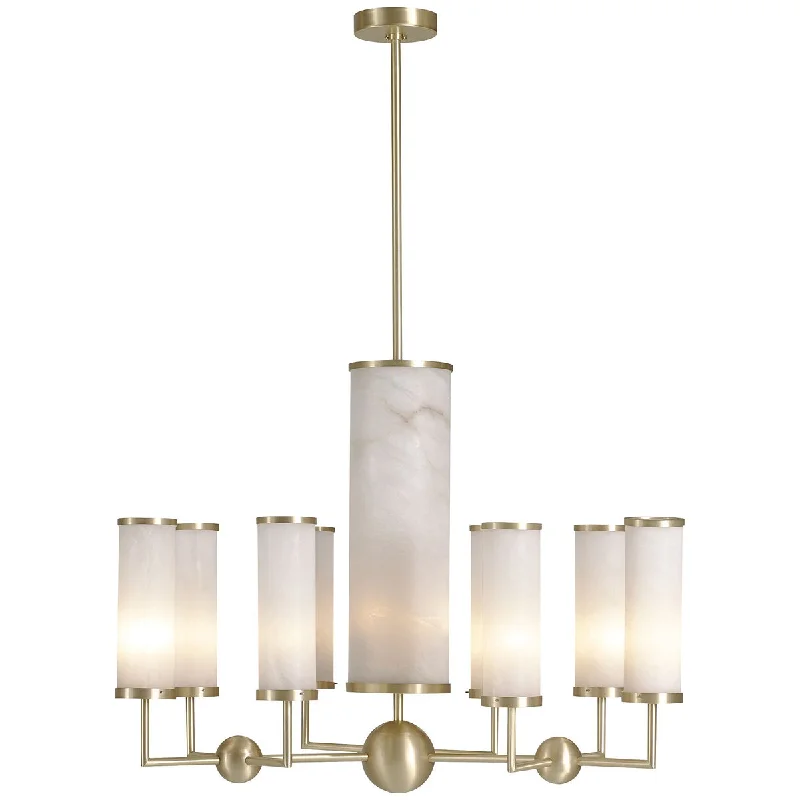 Chandeliers with Adjustable Height for Custom InstallationChandeliers with Adjustable Height for Custom InstallationBaker Furniture Sodalite Alabaster Chandelier BAJLD301