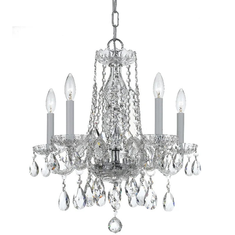Chandeliers with Metal Frames in Gold FinishChandeliers with Metal Frames in Gold Finish5 Light Polished Chrome Crystal Mini Chandelier Draped In Clear Swarovski Strass Crystal - C193-1061-CH-CL-S Chandeliers with Metal Frames in Gold FinishChandeliers with Metal Frames in Gold Finish5 Light Polished Chrome Crystal Mini Chandelier Draped In Clear Swarovski Strass Crystal - C193-1061-CH-CL-S