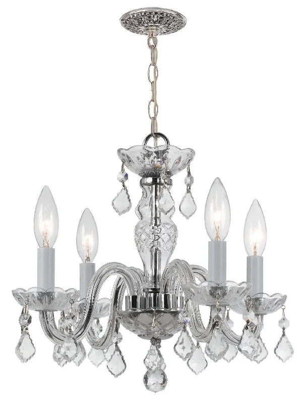 Modern Crystal Chandeliers for Contemporary HomesModern Crystal Chandeliers for Contemporary Homes4 Light Polished Chrome Crystal Mini Chandelier Draped In Clear Italian Crystal - C193-1064-CH-CL-I