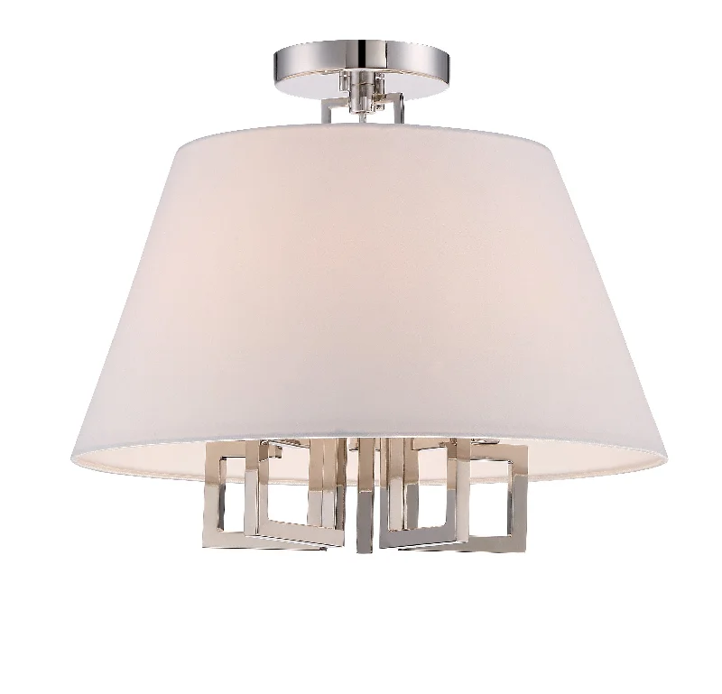 Modern Crystal Chandeliers for Contemporary HomesModern Crystal Chandeliers for Contemporary Homes5 Light Polished Nickel Eclectic  Modern Ceiling Mount - C193-2255-PN_CEILING