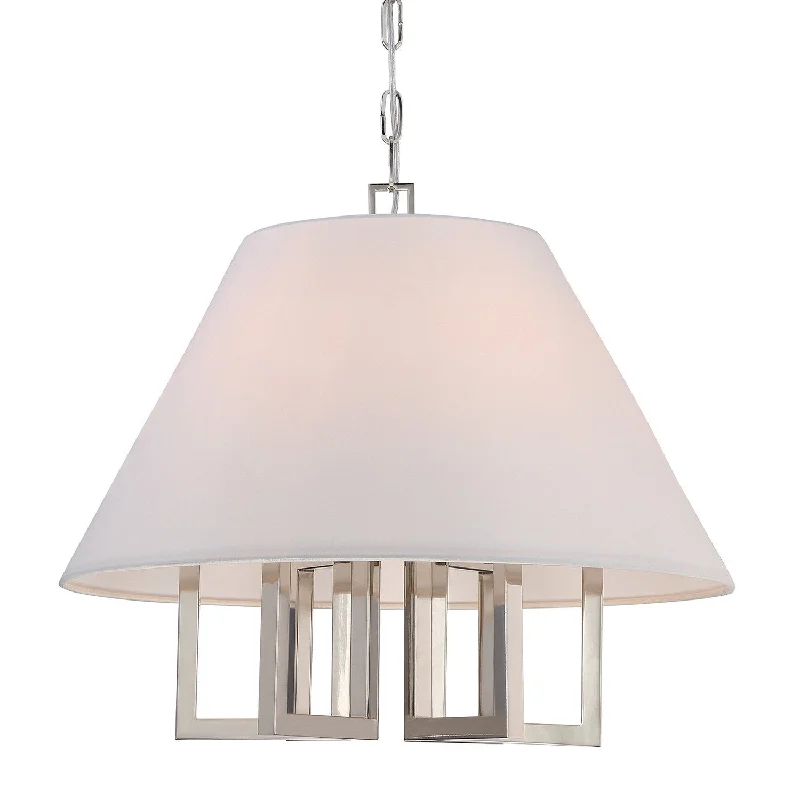 Chandeliers with Murano Glass for a High - End Artistic TouchChandeliers with Murano Glass for a High - End Artistic Touch6 Light Polished Nickel Eclectic  Modern Chandelier - C193-2256-PN