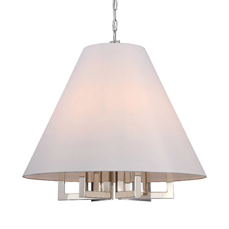 Chandeliers with Adjustable Arms for Directional LightingChandeliers with Adjustable Arms for Directional Lighting6 Light Polished Nickel Eclectic  Modern Chandelier - C193-2259-PN