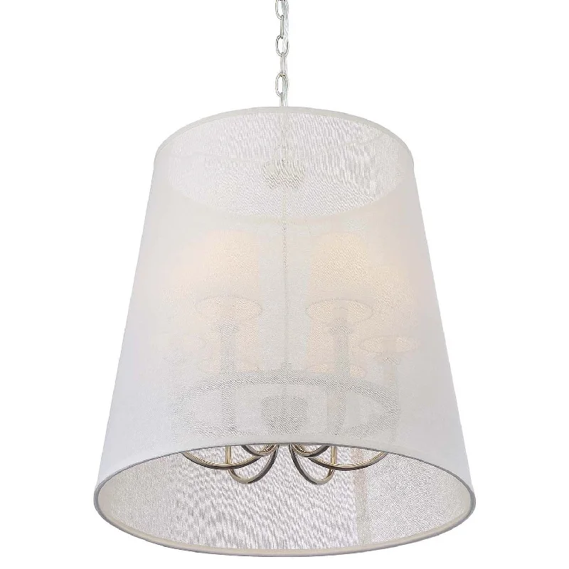 Chandeliers with Metal Frames in Gold FinishChandeliers with Metal Frames in Gold Finish6 Light Polished Nickel Modern Chandelier - C193-2296-PN
