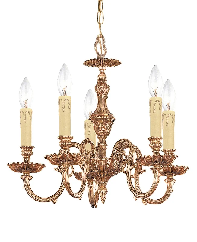 Chandeliers with Metal Frames in Bronze FinishChandeliers with Metal Frames in Bronze Finish5 Light Olde Brass Crystal Mini Chandelier - C193-2605-OB