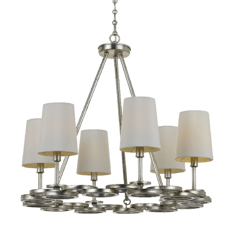 Oversized Chandeliers as a Statement Piece in Living RoomsOversized Chandeliers as a Statement Piece in Living Rooms6 Light Antique Silver Modern Chandelier - C193-286-SA