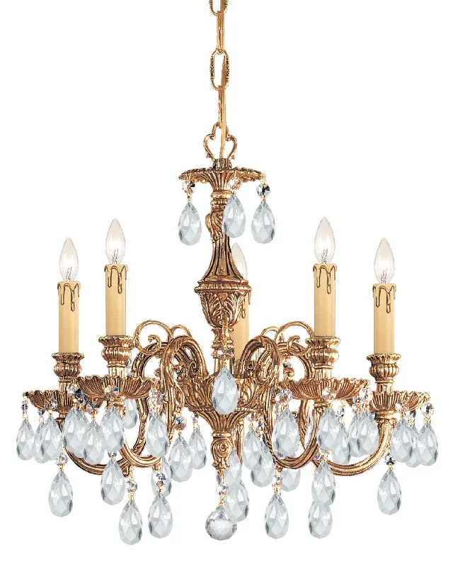 Large Chandeliers for Grand Halls and FoyersLarge Chandeliers for Grand Halls and Foyers5 Light Olde Brass Crystal Mini Chandelier Draped In Clear Hand Cut Crystal - C193-2905-OB-CL-MWP