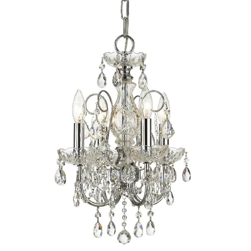 Bohemian - Style Beaded Chandeliers for Eclectic DecorBohemian - Style Beaded Chandeliers for Eclectic Decor4 Light Polished Chrome Crystal Mini Chandelier Draped In Clear Hand Cut Crystal - C193-3224-CH-CL-MWP
