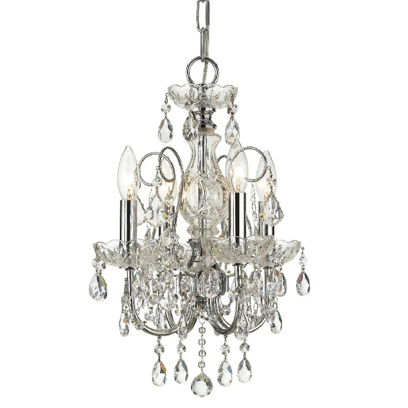 Incandescent Chandeliers for a Warm and Traditional GlowIncandescent Chandeliers for a Warm and Traditional Glow4 Light Polished Chrome Crystal Mini Chandelier Draped In Clear Swarovski Strass Crystal - C193-3224-CH-CL-S