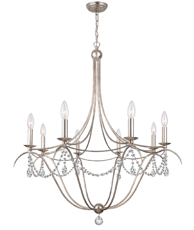Traditional Brass Chandeliers for Classic InteriorsTraditional Brass Chandeliers for Classic Interiors8 Light Antique Silver Modern Chandelier Draped In Clear Spectra Crystal - C193-418-SA-CL-SAQ Traditional Brass Chandeliers for Classic InteriorsTraditional Brass Chandeliers for Classic Interiors8 Light Antique Silver Modern Chandelier Draped In Clear Spectra Crystal - C193-418-SA-CL-SAQ
