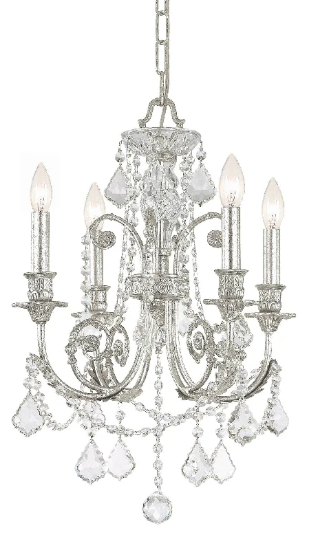 Traditional Brass Chandeliers for Classic InteriorsTraditional Brass Chandeliers for Classic Interiors4 Light Olde Silver Crystal Mini Chandelier Draped In Clear Spectra Crystal - C193-5114-OS-CL-SAQ