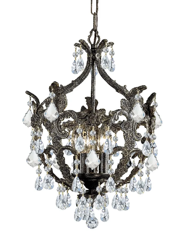 Chandeliers with Adjustable Height for Custom InstallationChandeliers with Adjustable Height for Custom Installation5 Light English Bronze Crystal Mini Chandelier Draped In Clear Hand Cut Crystal - C193-5195-EB-CL-MWP