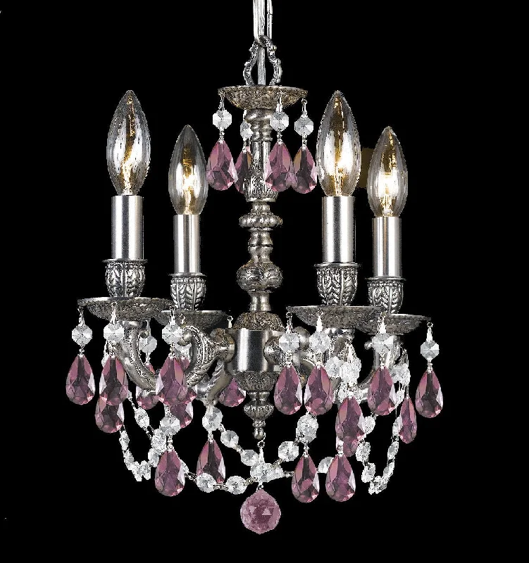 Incandescent Chandeliers for a Warm and Traditional GlowIncandescent Chandeliers for a Warm and Traditional Glow4 Light Pewter Traditional Mini Chandelier - C193-5504-PW-RO-MWP